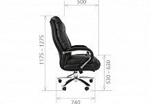 Фото Кресло руководителя CHAIRMAN 405 топ-ган, до 250 кг, синтепух, кожа