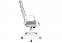 Фото Кресло компьютерное IQ WHITE | АЙКЬЮ, белый пластик, топ-ган, ткань