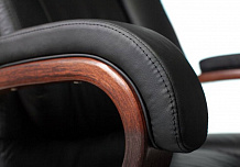 Фото Кресло руководителя T-9925WALNUT мультиблок, до 200 кг,пружин. блок, кожа, дерево