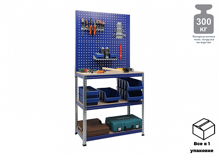 Верстак Garage Set 3 двойной экран, размер: 1800x915x450 мм. 1