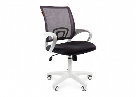 Фото Кресло офисное CHAIRMAN 696 WHITE, топ-ган, белый пластик, сетка/ткань () 3
